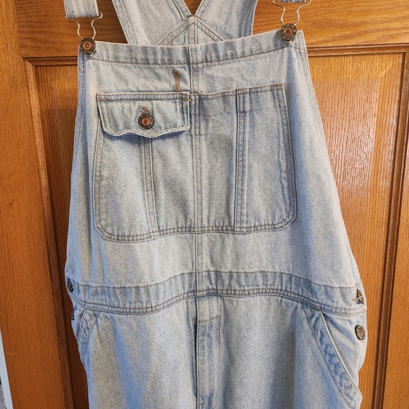 Overalls Code Zero Classic Vintage Denim Baggie Boyfriend Style Light Blue - Picture 2 of 3